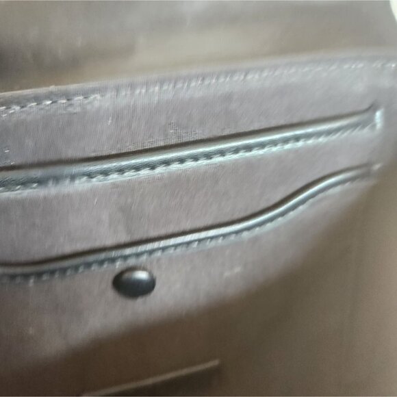 ZARA | Snakeskin leather shoulder bag black burgundy red - Picture 4 of 5